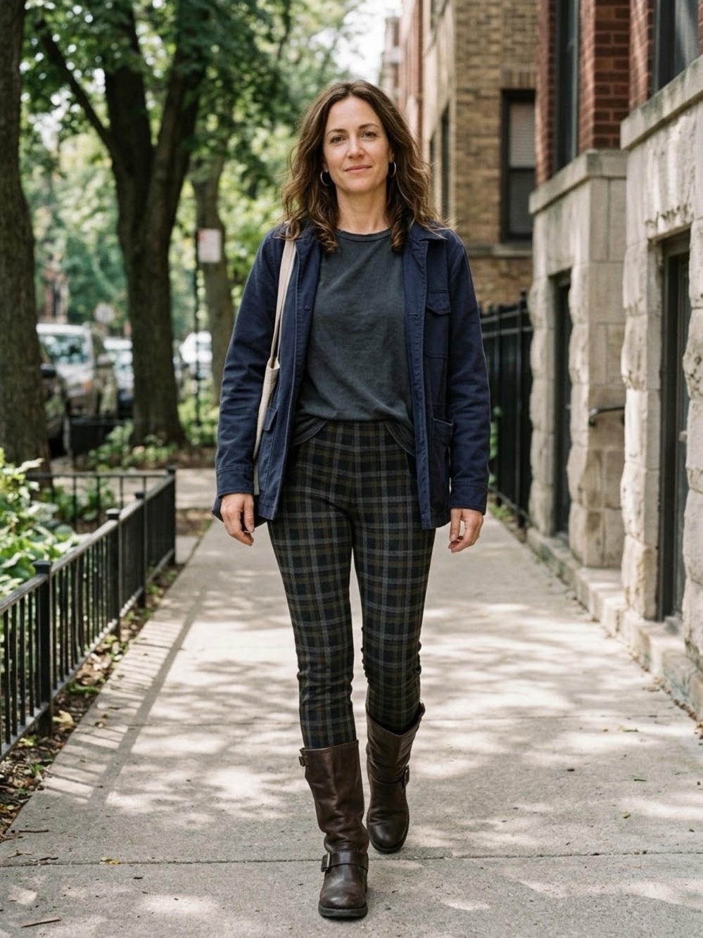 KUT from the Kloth Joan Skinny Plaid Stretch Legging Pants - Women’s Size Large
